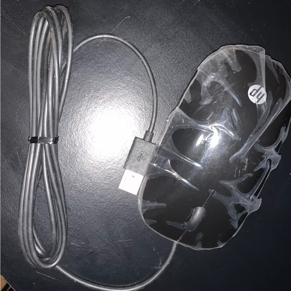 Genuine HP MSU1459 USB Black Wired Mouse New